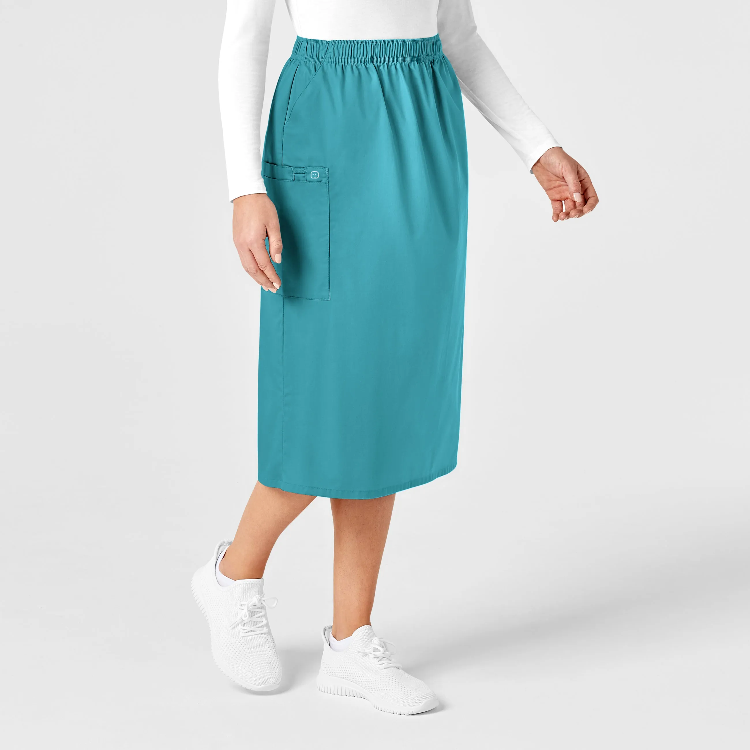 Wink WonderWork Pull-On Cargo Scrub Skirt