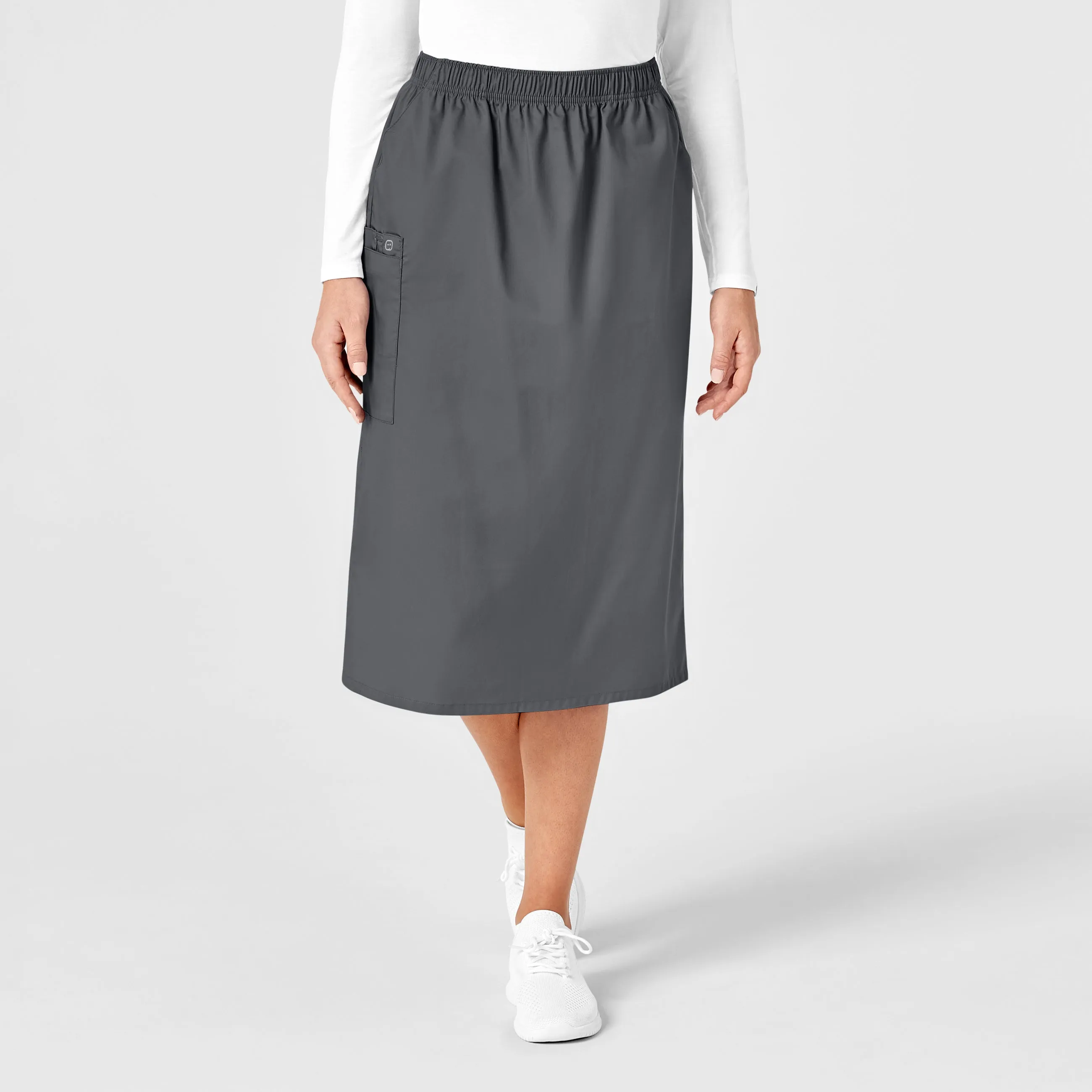 Wink WonderWork Pull-On Cargo Scrub Skirt