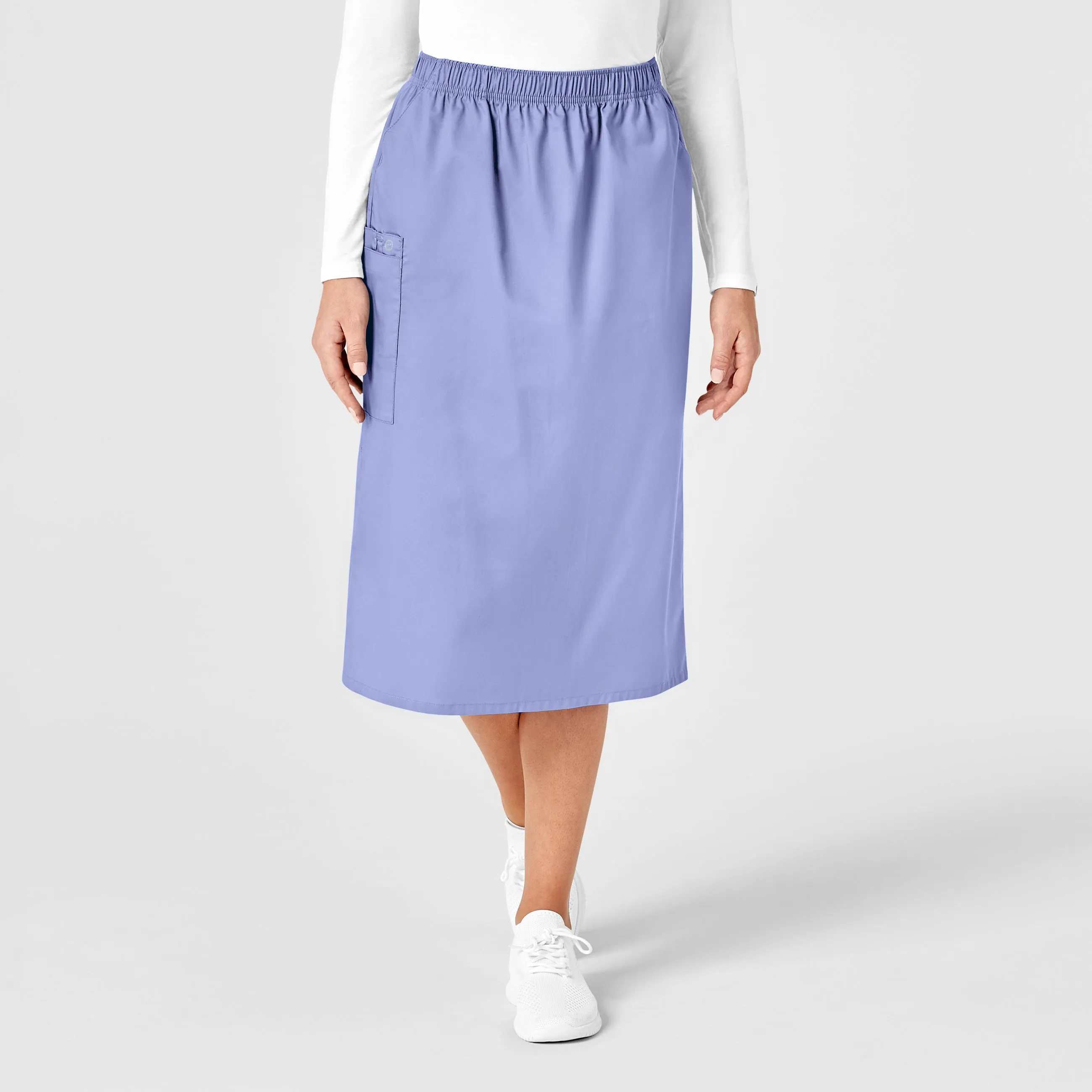 Wink WonderWork Pull-On Cargo Scrub Skirt