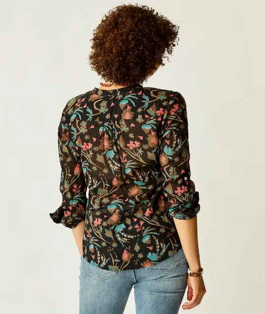 Women's Dylan Gauze Shirt - Scattered Floral