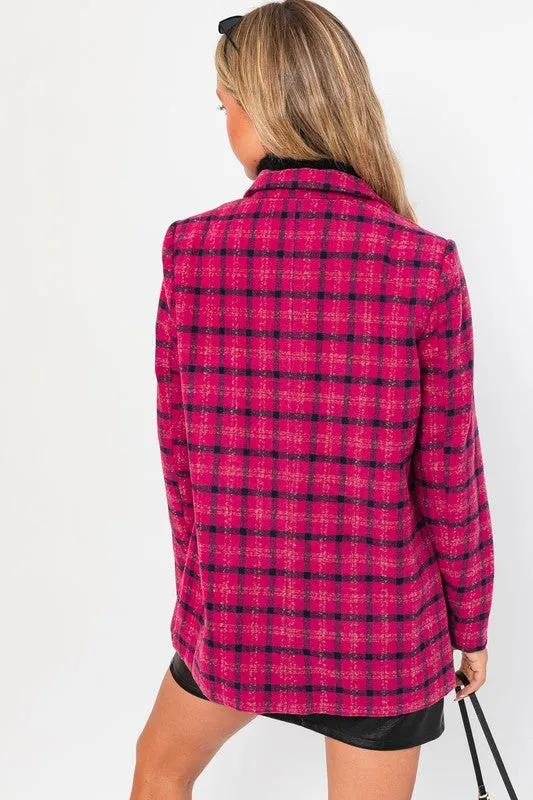 Women's Fashionable Single Button Blazer