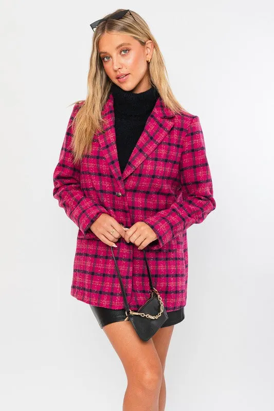 Women's Fashionable Single Button Blazer