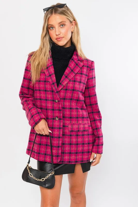 Women's Fashionable Single Button Blazer