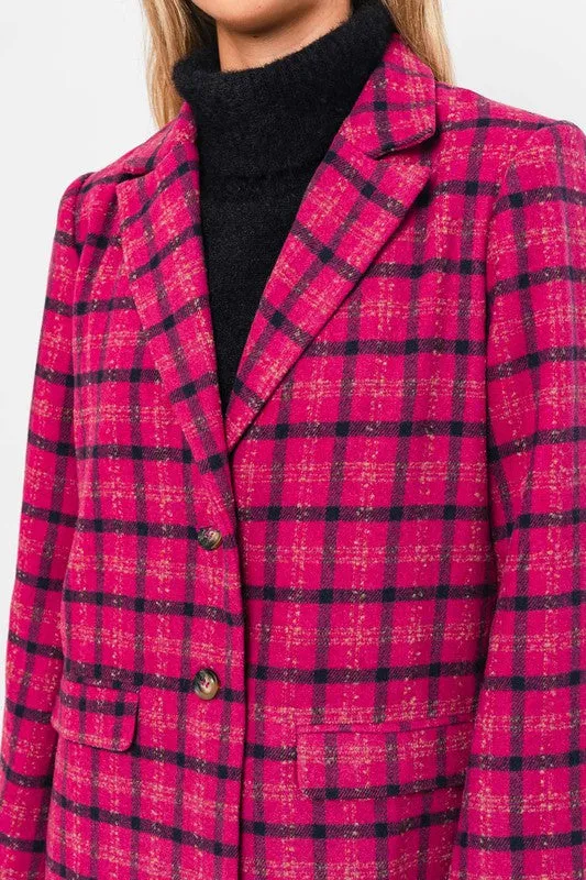 Women's Fashionable Single Button Blazer