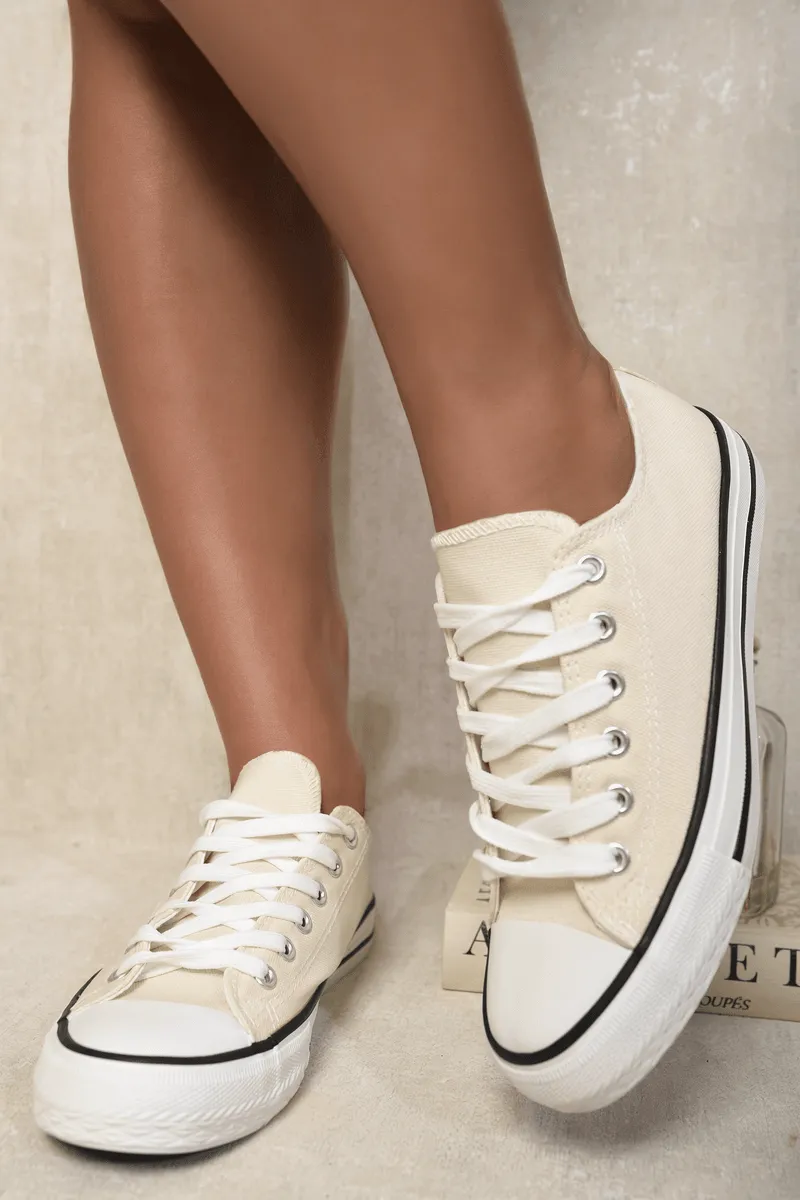 Womens Low Top Lace up Trainers