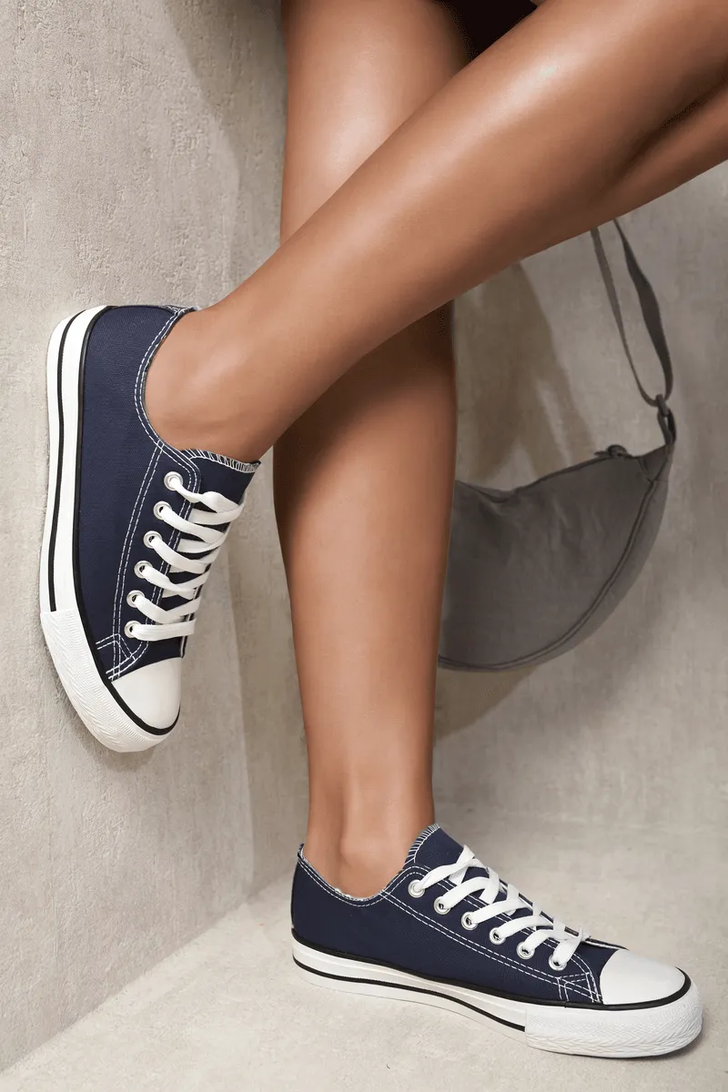 Womens Low Top Lace up Trainers