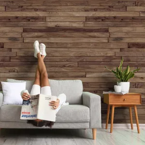 Wood Cabin Wallpaper Mural