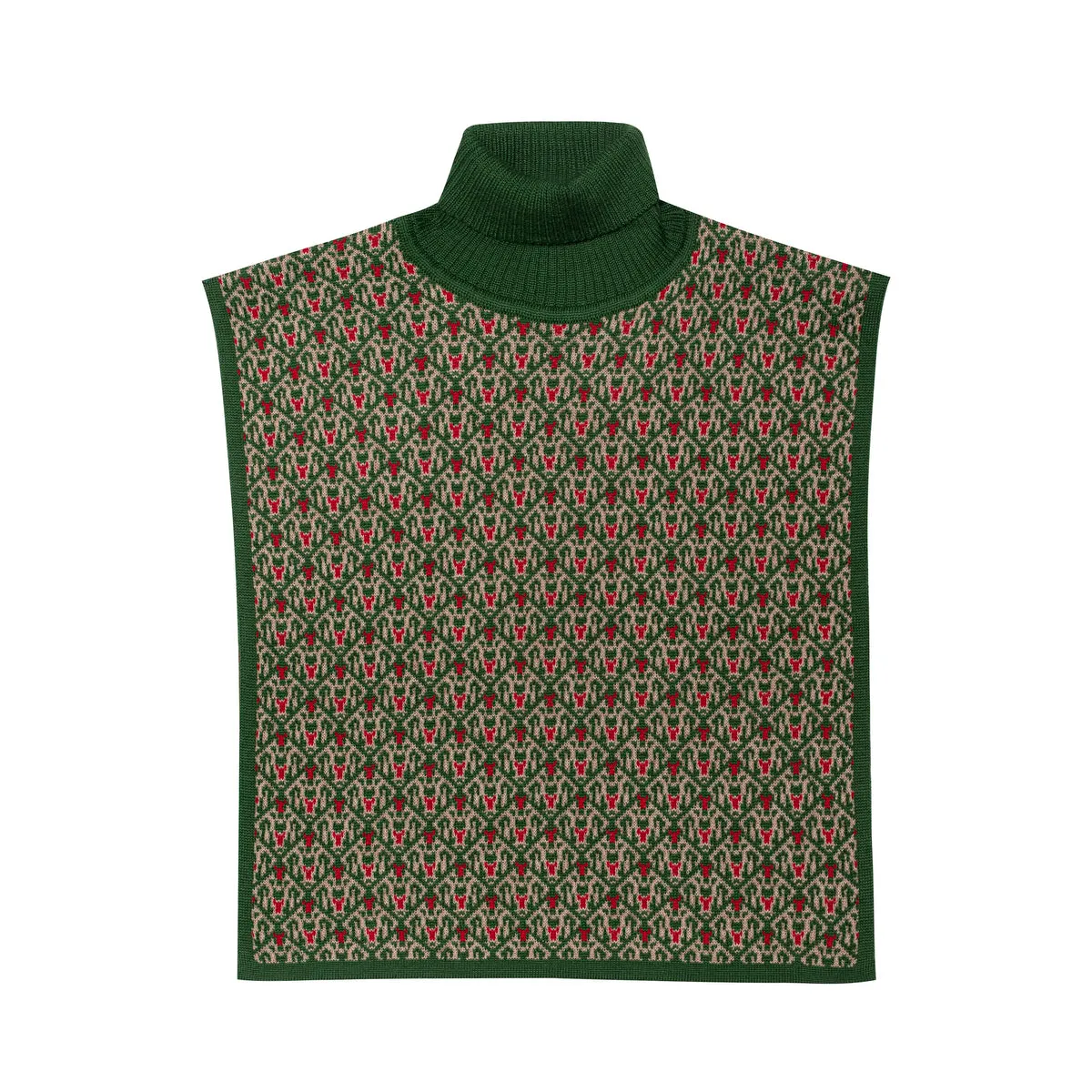Wool Roll Neck Noel, Green