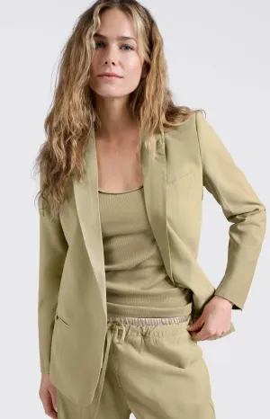 Woven blazer with pocket details