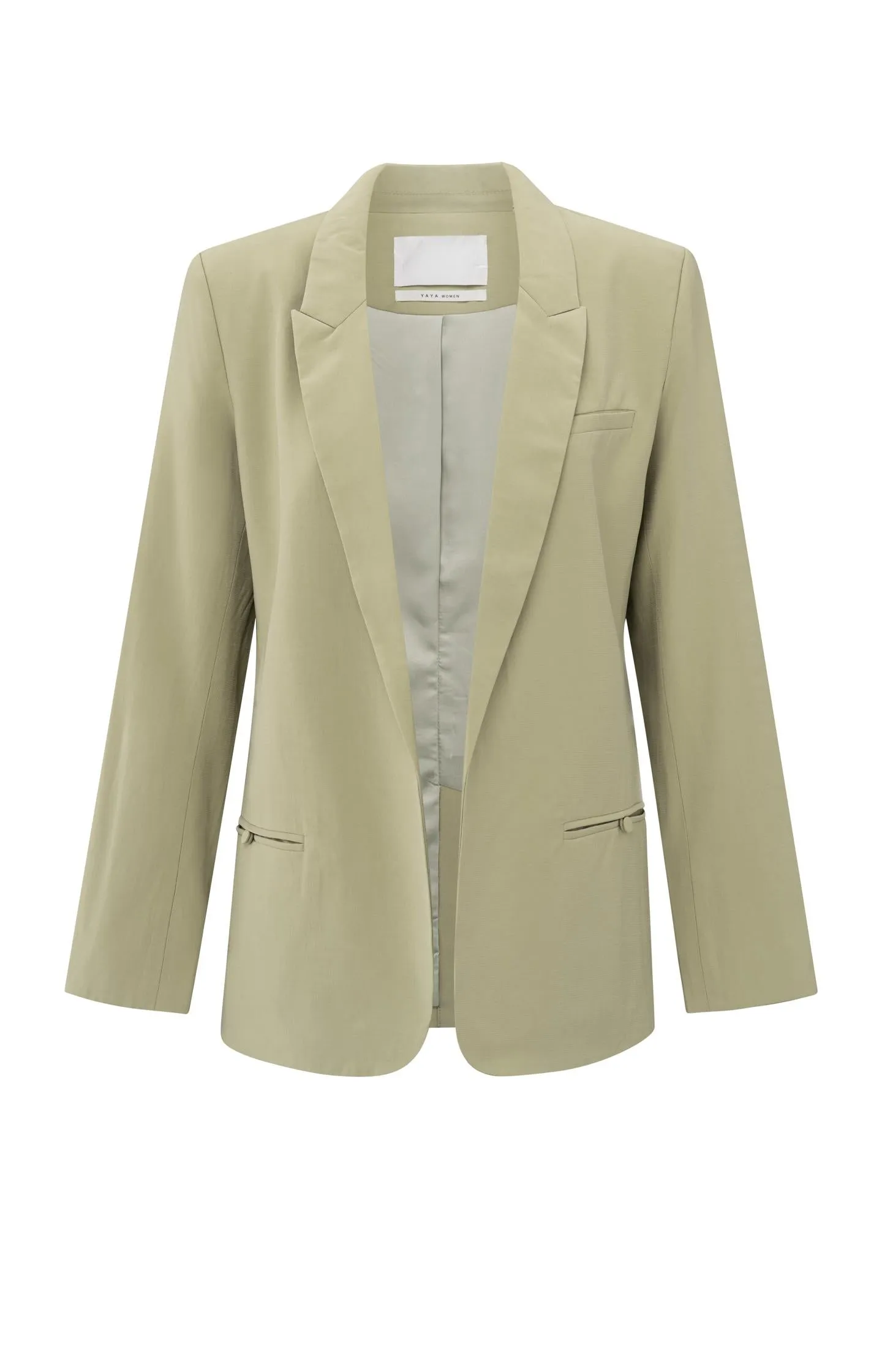 Woven blazer with pocket details