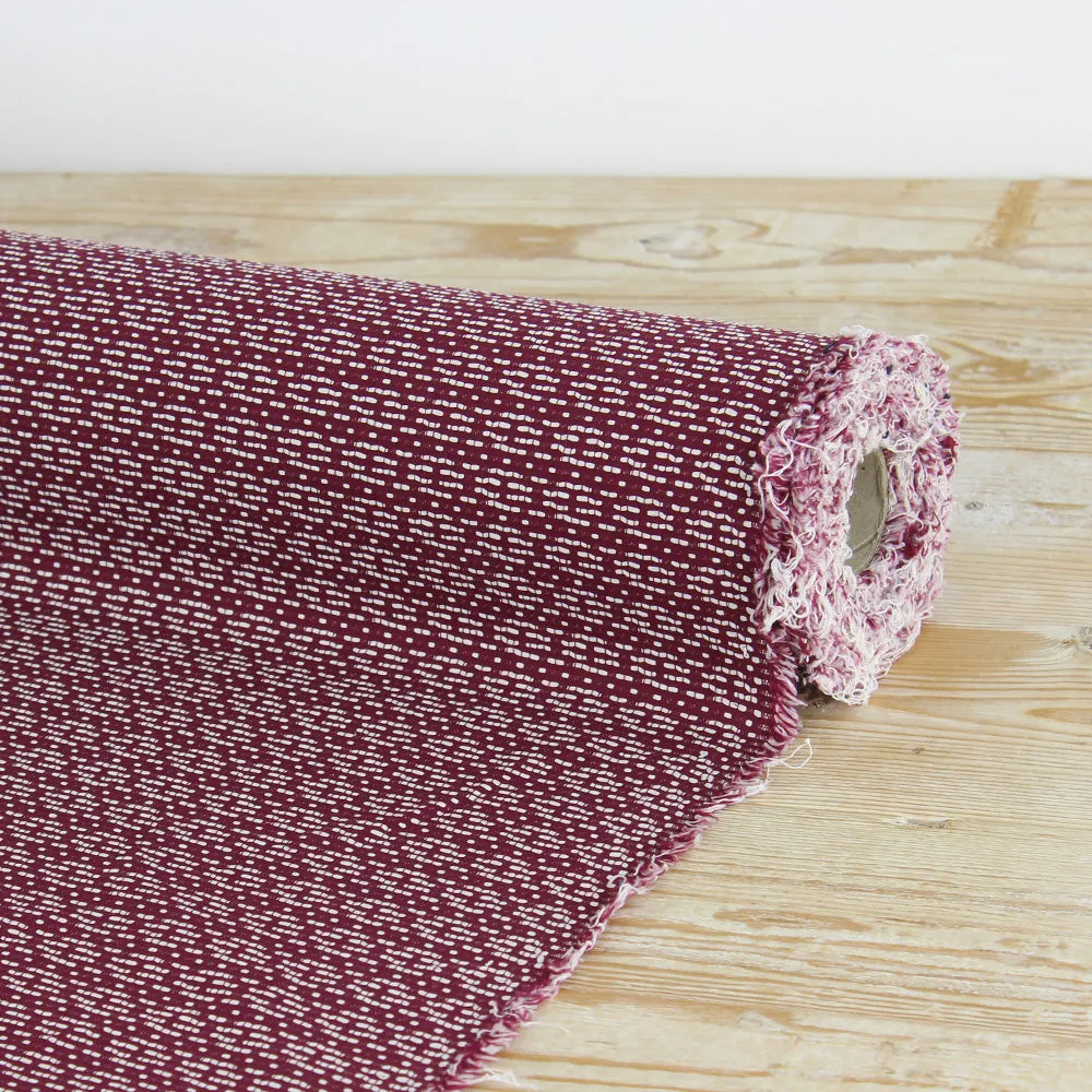 Woven Cotton Suiting - Maroon