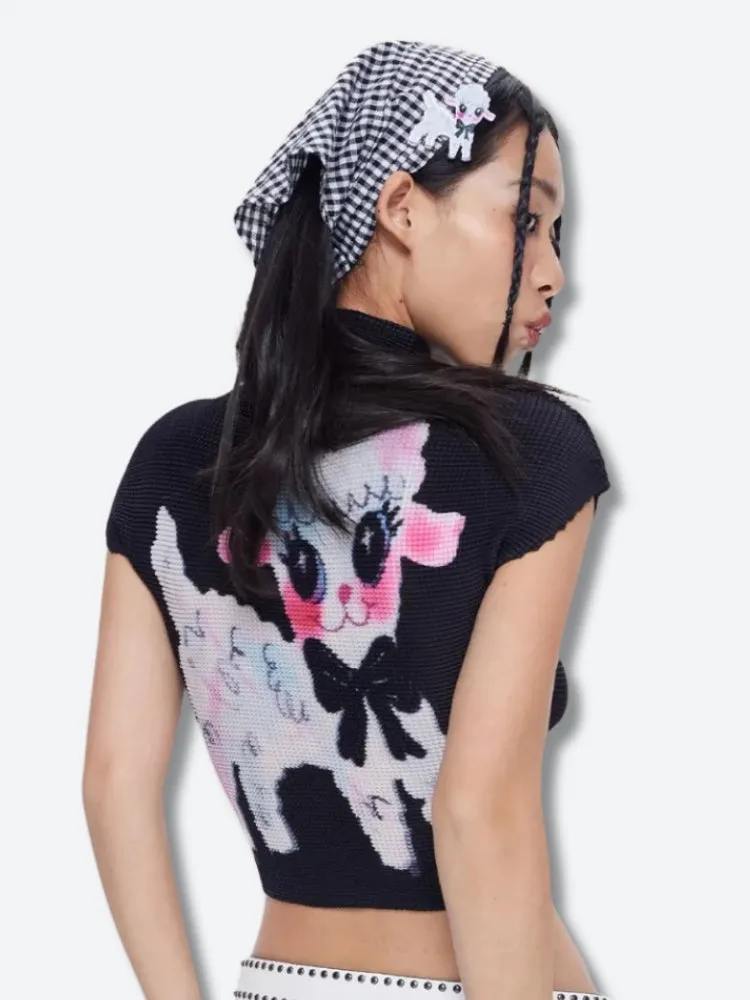 Y2K Cute Lamb Top