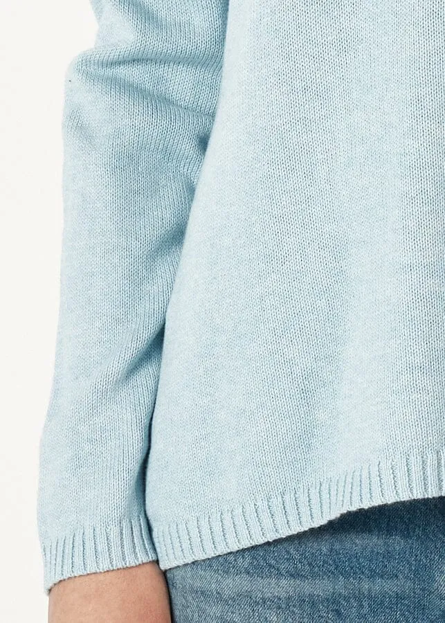 ZAKET & PLOVER Essential Round Neck Jumper - Powder