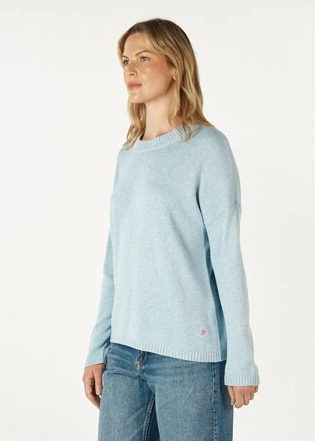 ZAKET & PLOVER Essential Round Neck Jumper - Powder
