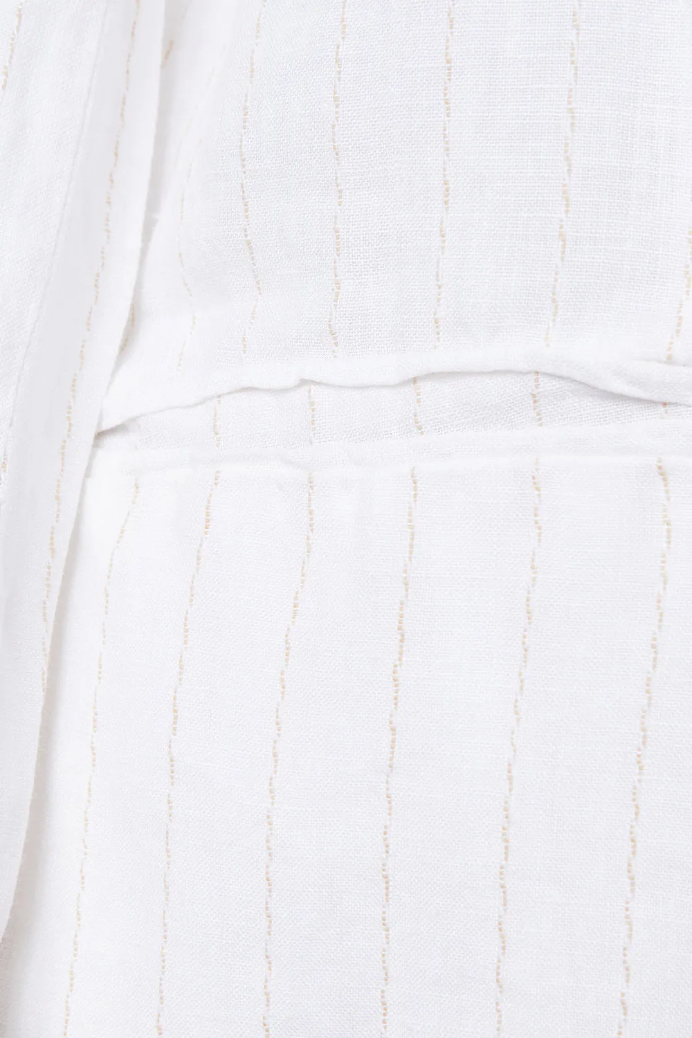 Zk Australia Off White Pin Stripe Summer Blazer